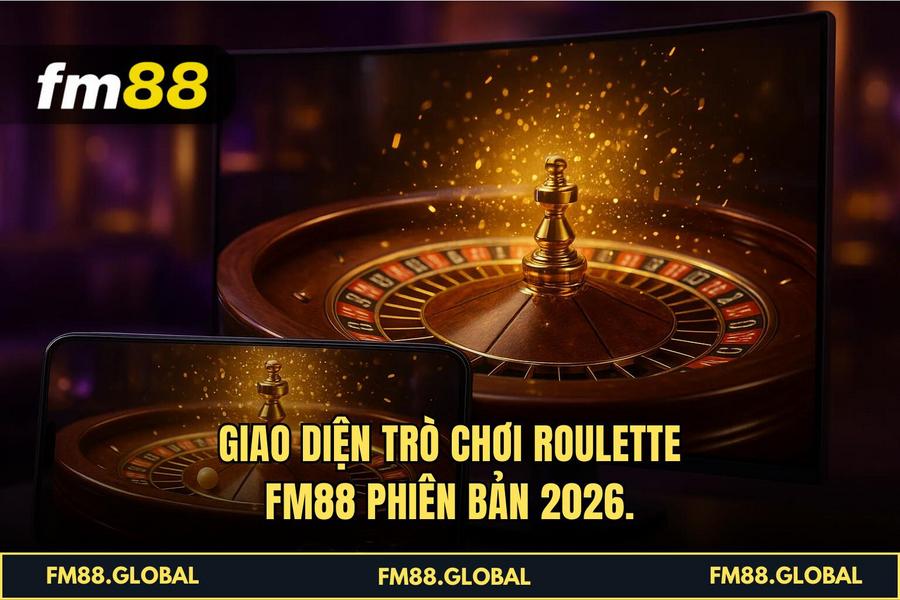  Giao diện Trò chơi Roulette FM88 phiên bản 2026.