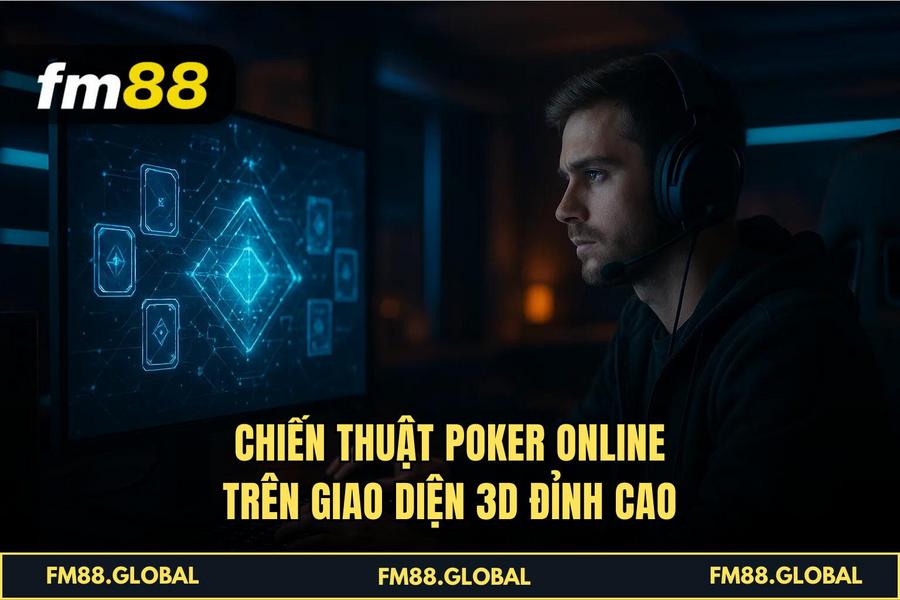 Chiến Thuật Poker Online trên giao diện 3D đỉnh cao