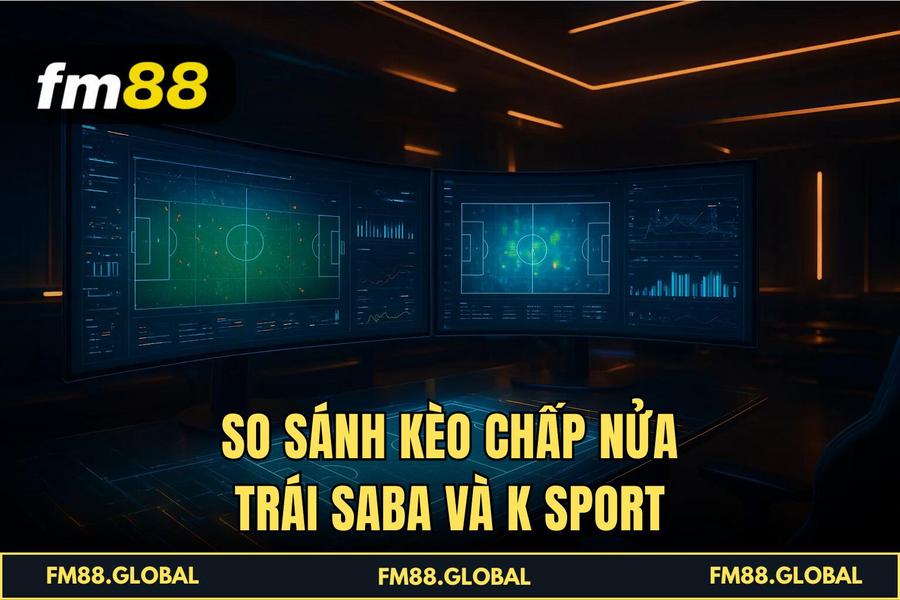 So sánh Kèo Chấp Nửa Trái Saba và K Sport