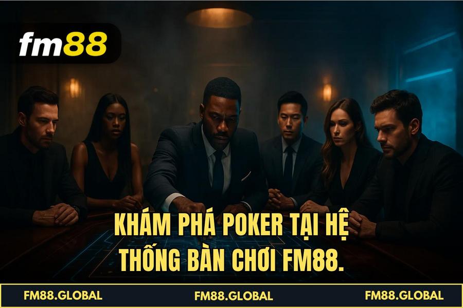  Khám phá Poker tại hệ thống bàn chơi FM88.